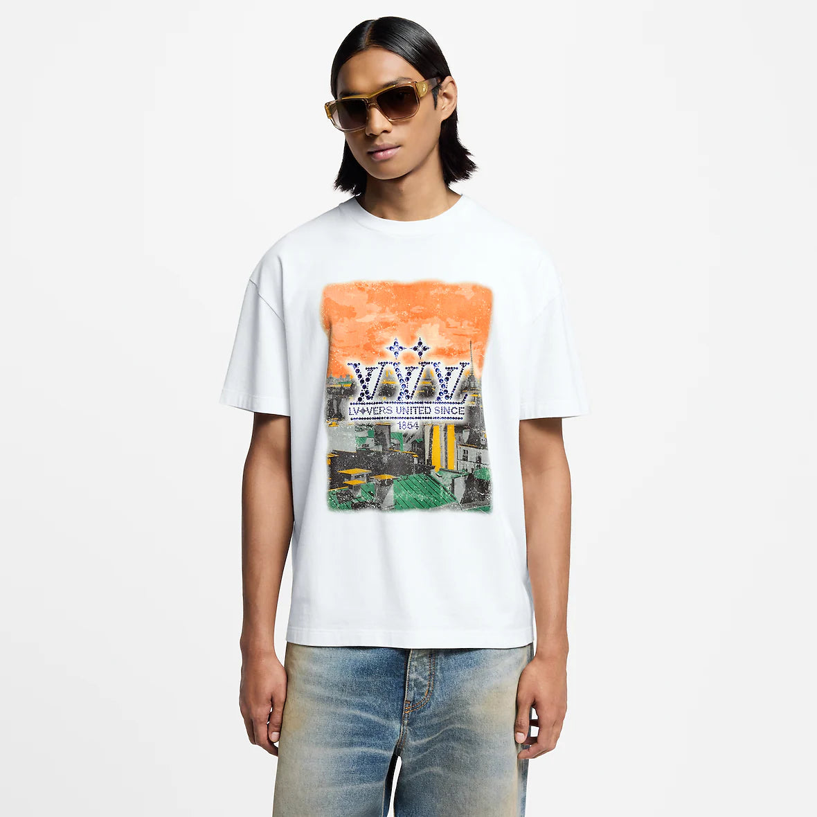 1AHCKM Embellished Graphic Cotton T-Shirt