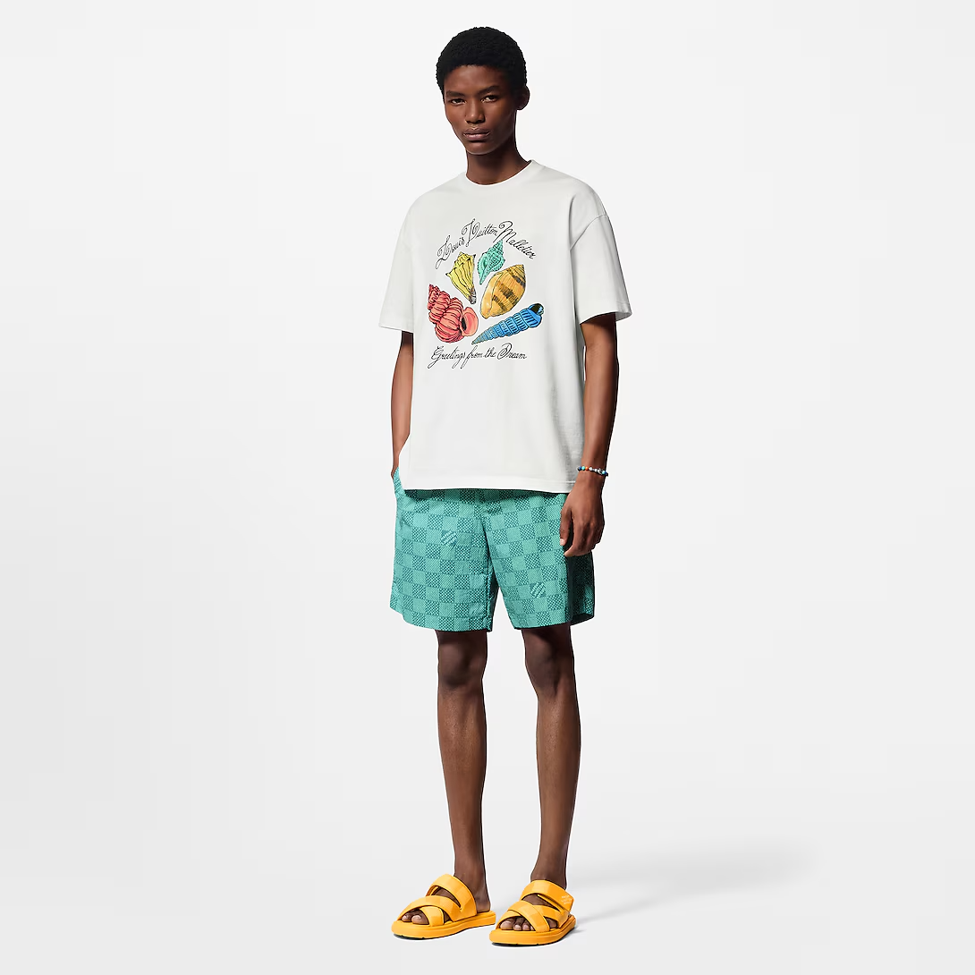 1AFR46 Printed Short-Sleeved Cotton T-Shirt