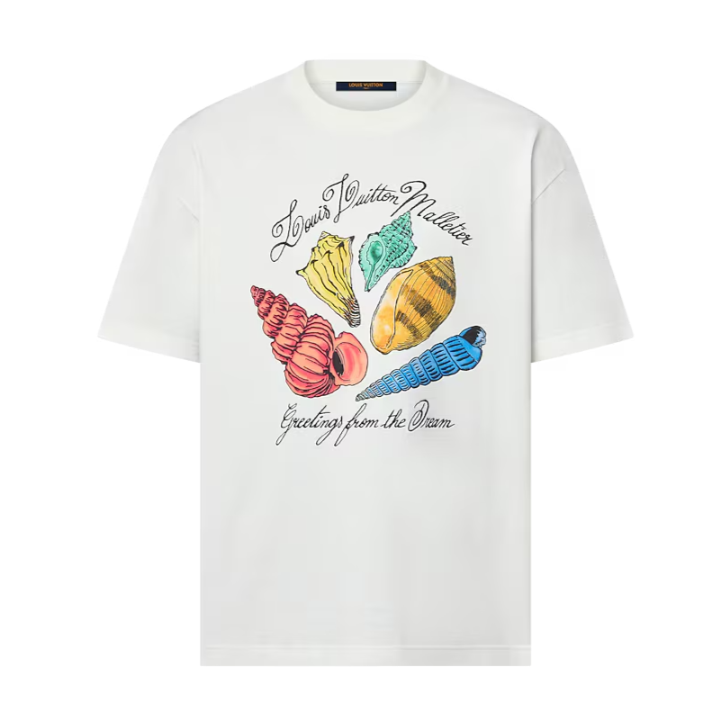 1AFR46 Printed Short-Sleeved Cotton T-Shirt