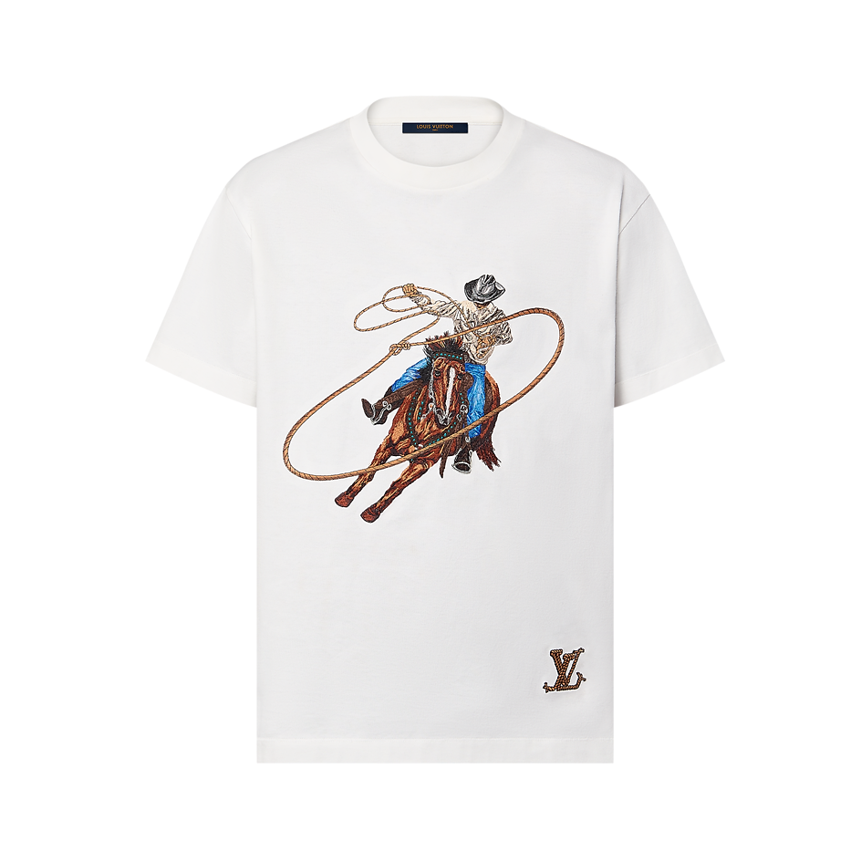 1AFXNO Graphic Embroidered Cotton T-Shirt