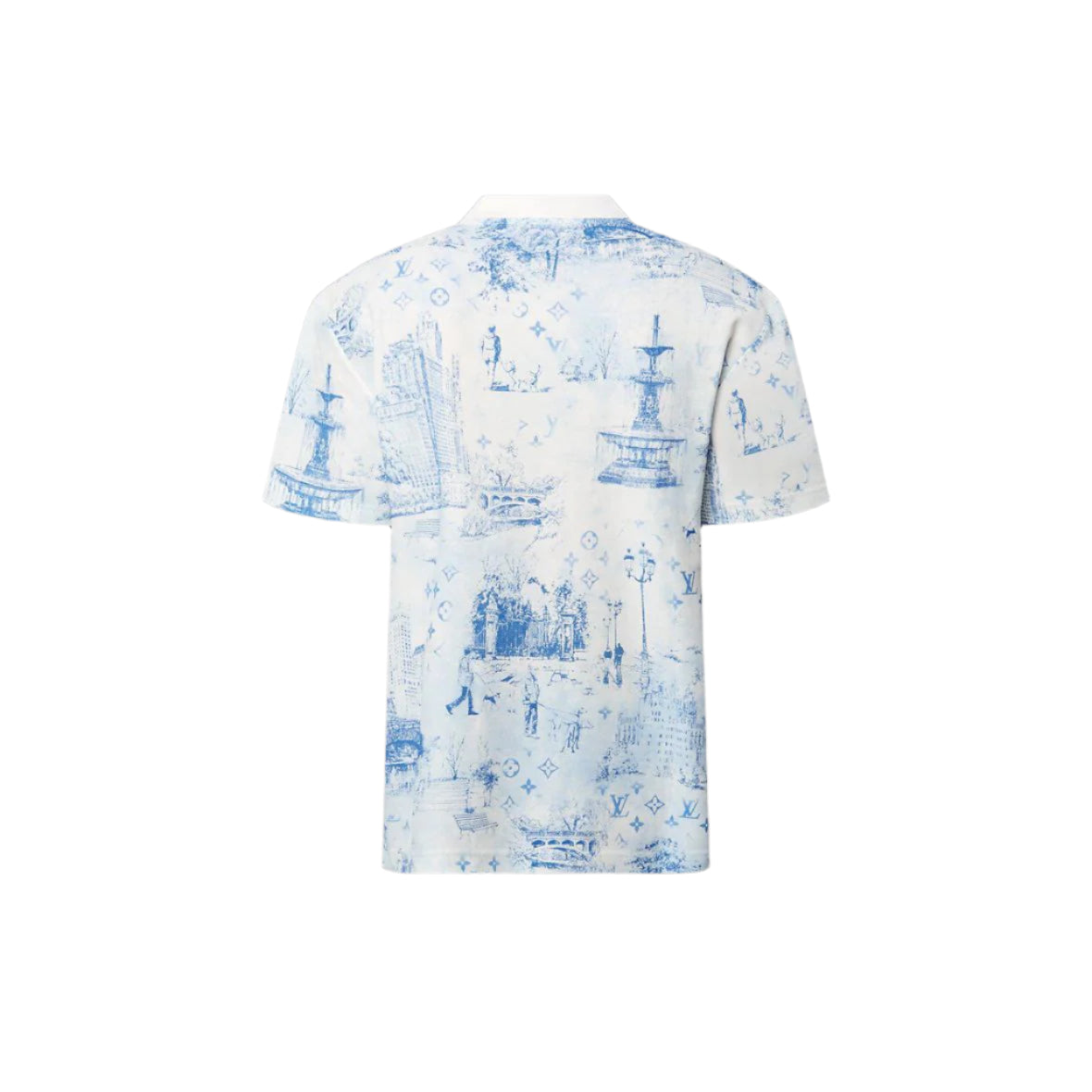 1AGJYZ Printed Cotton Pique T-Shirt