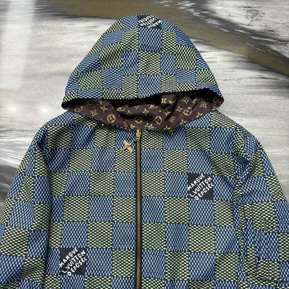 Damier Reversible Windbreaker
