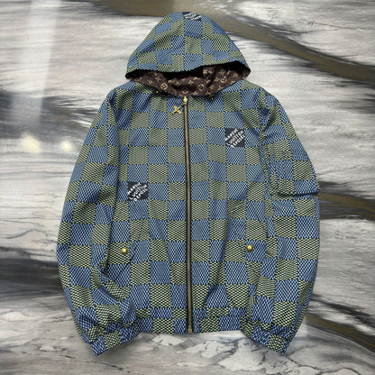 Damier Reversible Windbreaker