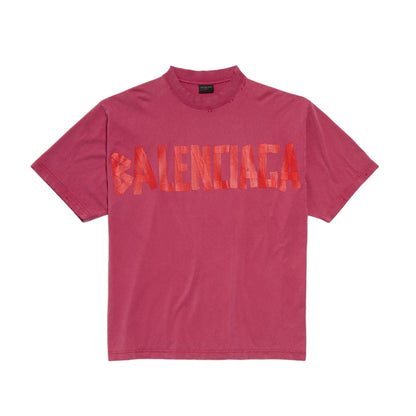 Тениска Tape Type T-shirt Medium Fit in Red