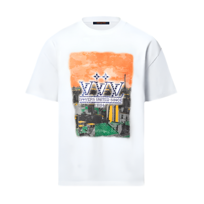 1AHCKM  Embellished Graphic Cotton T-Shirt