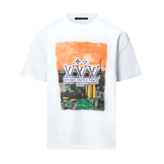 1AHCKM  Embellished Graphic Cotton T-Shirt