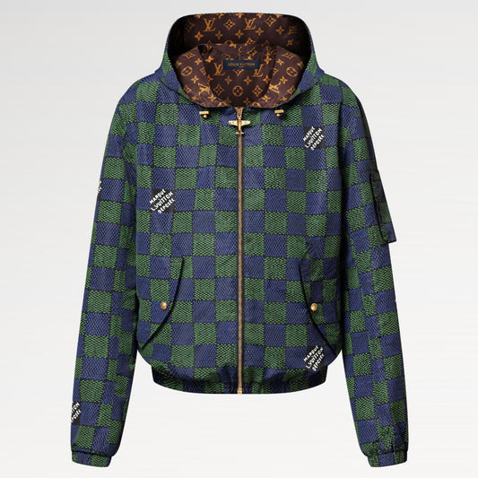 Damier Reversible Windbreaker