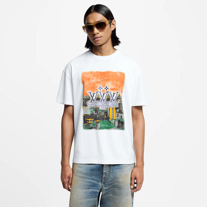 1AHCKM  Embellished Graphic Cotton T-Shirt