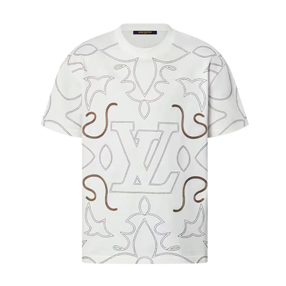 1AFWVN Embroidered Cotton T-Shirt