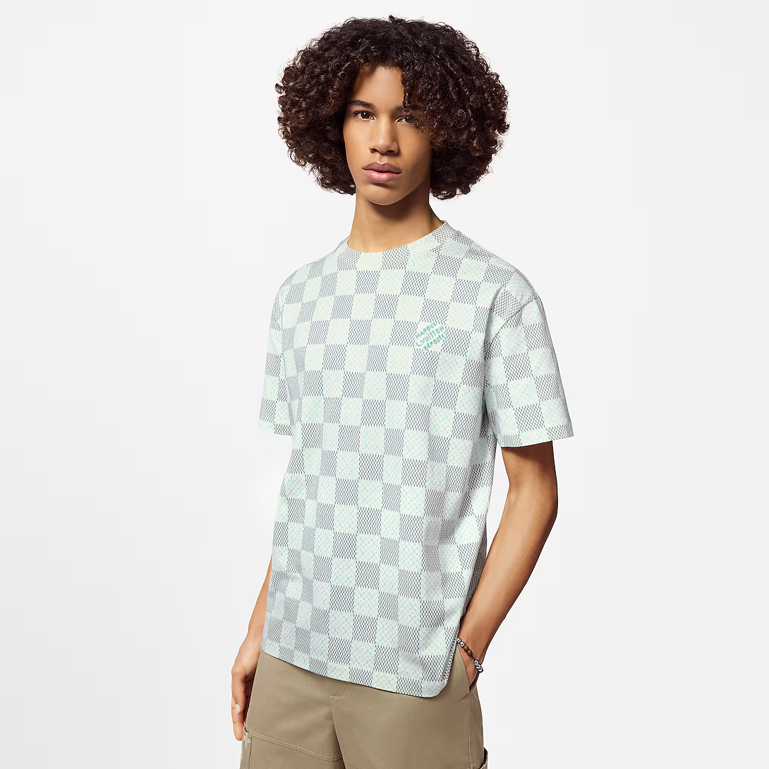 1AFR22 Printed Short-Sleeved Cotton T-Shirt