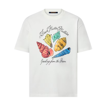 1AFR46 Printed Short-Sleeved Cotton T-Shirt