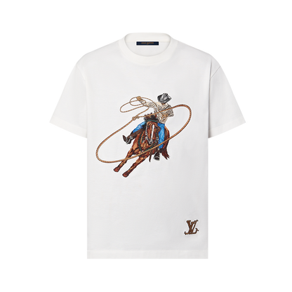 1AFXNO Graphic Embroidered Cotton T-Shirt
