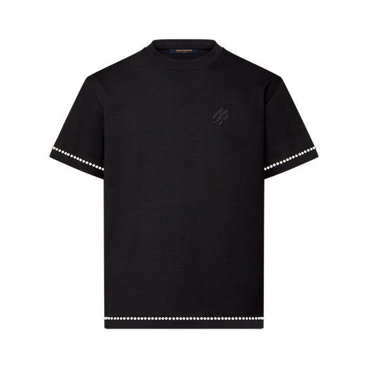 Pearl-Embellished Cotton T-Shirt
