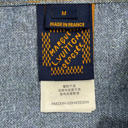 Shirt Damier Chambray Short-Sleeved